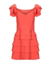 Elisabetta Franchi Short Dress In Red