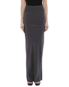 Rick Owens Maxi Skirts In Steel Grey