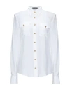 Balmain Button-embellished Silk Crepe De Chine Shirt