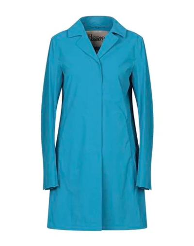 Herno Overcoats In Blue