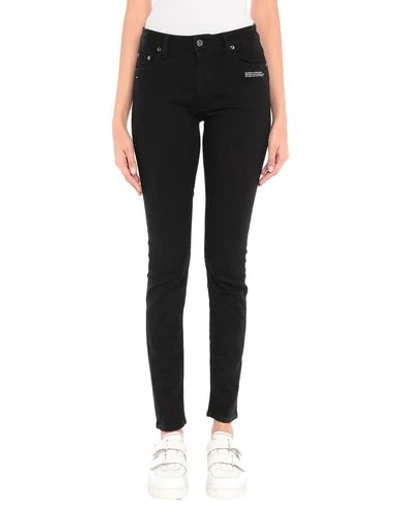 Off-white Denim Pants In Black