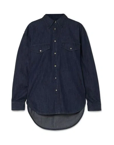 Goldsign Denim Shirts In Blue