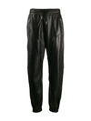 GIVENCHY ZIP POCKET LEATHER TROUSERS,BW50EN60HV14618457