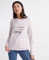 SUPERDRY WOMEN'S SUMMER APPLIQUE TOP PINK SIZE: 8,21030255007542U6028