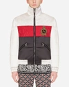 DOLCE & GABBANA QUILTED NYLON JACKET WITH PATCH