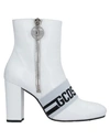 GCDS GCDS WOMAN ANKLE BOOTS WHITE SIZE 6 SOFT LEATHER,11748882GH 5