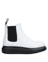 Alexander Mcqueen White Hybrid Chelsea Boots In White