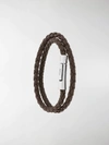 TOD'S BRAIDED WRAP BRACELET,XEMB1900200FLR13388735