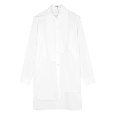 Loewe White Asymmetric Cotton Shirt