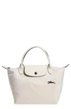 Longchamp Le Pliage Club Small Nylon Travel Bag In Chalk