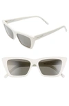 SAINT LAURENT 53MM CAT EYE SUNGLASSES,SL 276 MICA004