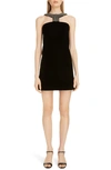 GIVENCHY EMBELLISHED HALTER COCKTAIL MINIDRESS,BW20S8G0GW