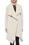 Allsaints City Monument Coat In Oyster White