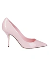 DOLCE & GABBANA LIGHT PINK LEATHER PUMPS,11200046