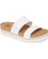 Reef Cushion Bounce Vista Hi Womens Cork Footbed Slide Sandals In Cloud
