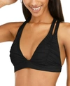 Soluna Clear Skies Solid Bikini Top, Available In D Cup Women's Swimsuit In Black