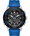 CITIZEN ECO-DRIVE MEN'S PROMASTER SAILHAWK ANALOG-DIGITAL BLUE POLYURETHANE STRAP WATCH 44MM