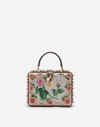 DOLCE & GABBANA MOTHER-OF-PEARL DOLCE BOX BAG WITH JEWEL EMBROIDERY