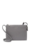Marc Jacobs Leather Crossbody Bag In Shady Grey