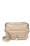 Marc Jacobs Lock That Leather Messenger Bag In Light Slate