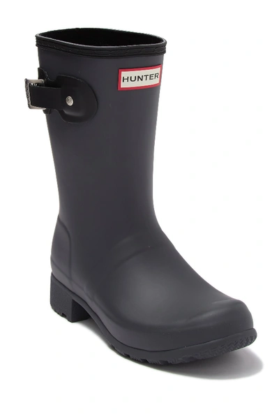 Hunter Tour Packable Waterproof Rain Boot In Luna/black