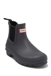 Hunter Original Waterproof Chelsea Rain Boot In Black/luna