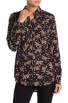 Beachlunchlounge Alana Printed Button Front Shirt In Neutral Leopard King