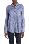 Beachlunchlounge Alana Printed Button Front Shirt In Lunettes
