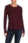 James Perse Long Sleeve Crew Neck T-shirt In Canyon