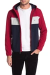 Tommy Hilfiger Soft Shell Fleece Active Hoodie In Red/ice/navy Rwe