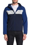 Tommy Hilfiger Soft Shell Fleece Active Hoodie In Royal Blue/white/navy