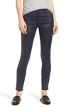 Ag Leatherette Legging Ankle Jeans In Leatherett Blue Vault