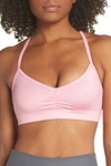 Alo Yoga Sunny Strappy Yoga Bra In Flamingo Glossy