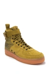 Nike Sf Air Force 1 Mid Sneaker In 301 Desertmoss/medbrown