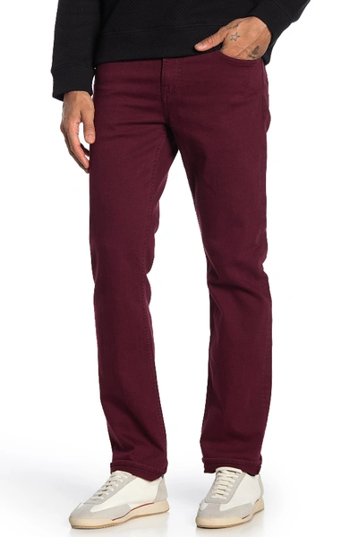 7 For All Mankind Slimmy Solid Slim Jeans In Malbec