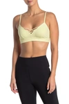 Alo Yoga Interlace Sports Bra In Citrine