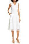 Ted Baker Questy Sleeveless Lace Dress In White