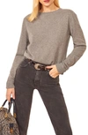 Reformation Cashmere Blend Sweater In Heather Grey