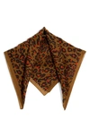 Madewell Bandana In Tonal Botanical Rich Amber