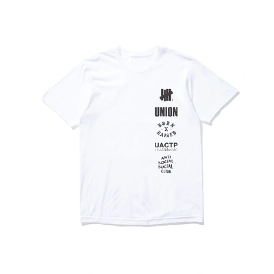 Pre-owned Undefeated  X Uactp X Union X Born X Raised X Assc Toy Drive Tee White