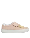 TOD'S TOD'S WOMAN SNEAKERS BLUSH SIZE 6 SOFT LEATHER,11284061VX 11