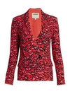 L AGENCE Kenzie Leopard Print Blazer