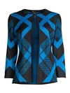 MISOOK Diagonal Lines Knit Jacket