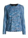 MISOOK Zip-Front Mélange Knit Jacket