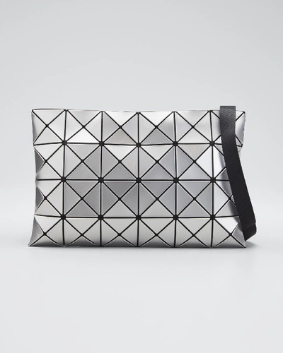 Bao Bao Issey Miyake Lucent Geo Tile Crossbody Clutch Bag In Silver