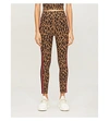 MICHI Strike leopard-print stretch-jersey leggings