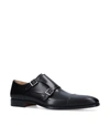 MAGNANNI BURNISHED DOUBLE MONK SHOES,14969658