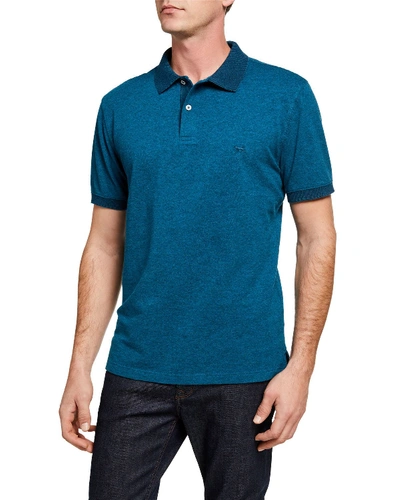 Rodd & Gunn Men's New Haven Heathered Polo Shirt In Blue