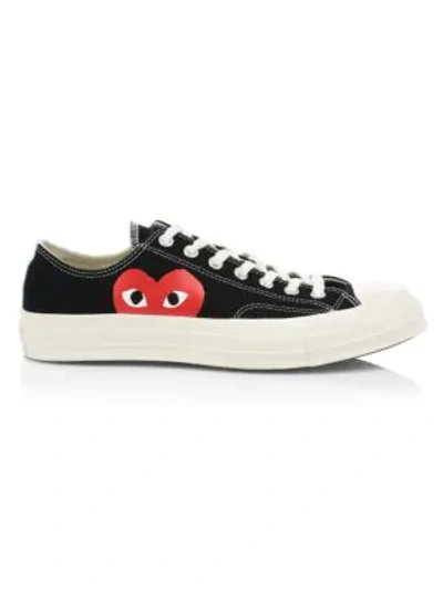 Comme Des Garçons Play Comme Des Garcons Play Black Converse Edition Half Heart Chuck 70 Low Sneakers
