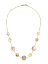 Ippolita Polished Rock Candy® Short 18k Yellow Gold & Brown Shell Station Necklace
